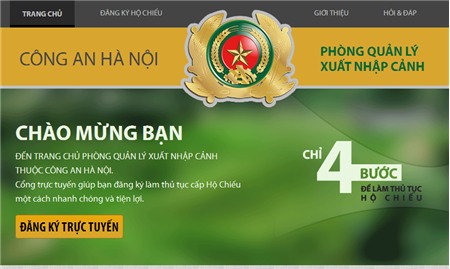 Thủ tục cấp hộ chiếu online tại Hà Nội