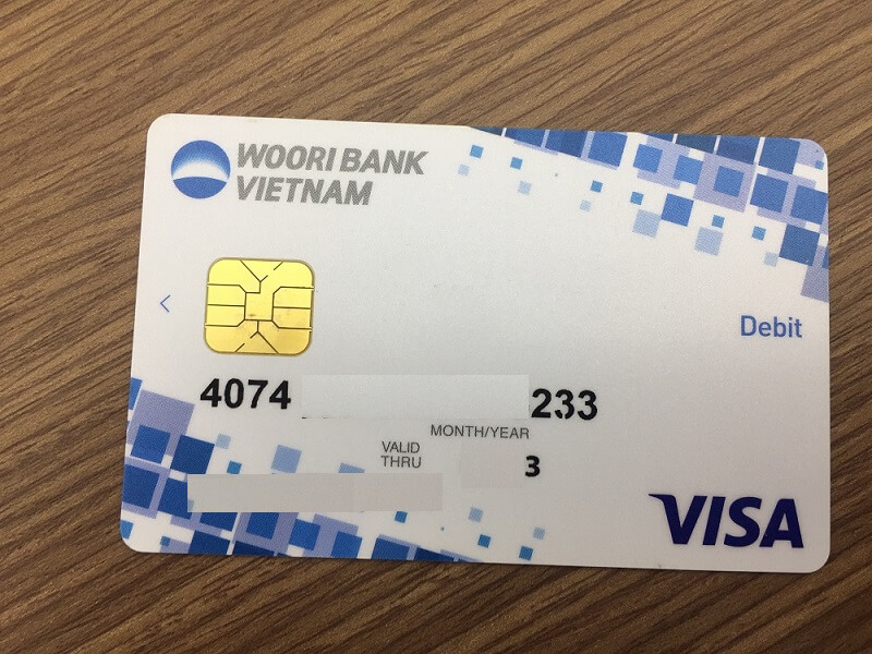 The Wooribank Visa debit