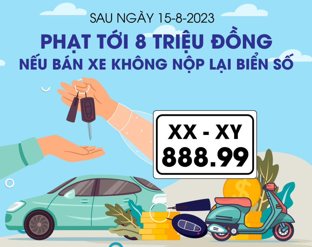 bán xe phải nộp lại biển số