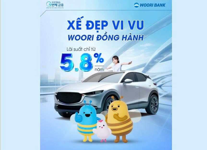có nên vay mua xe ô tô tại Woori Bank