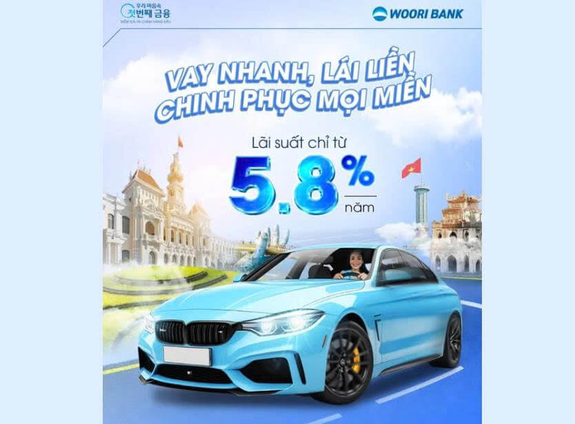 có nên vay mua xe ô tô tại Woori Bank